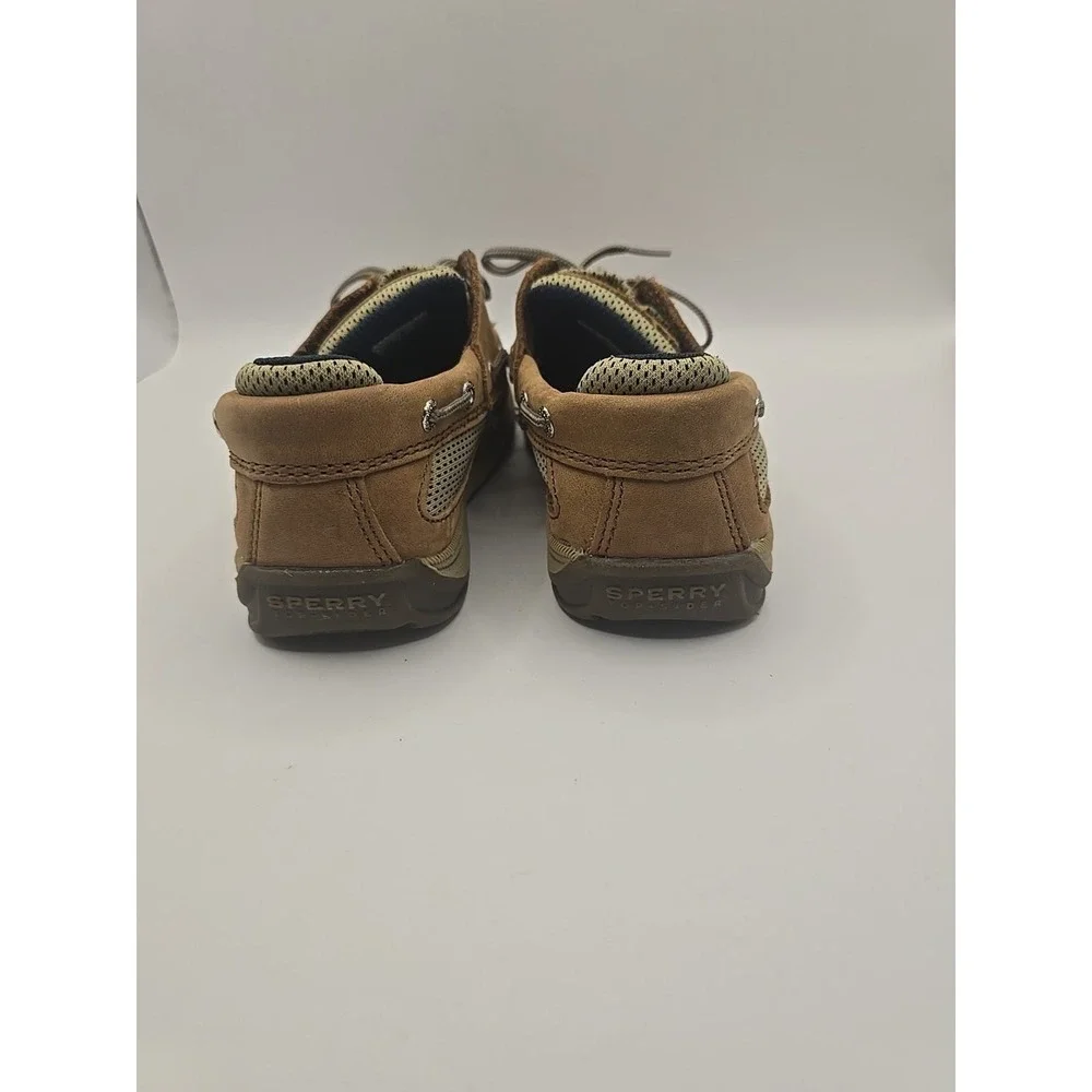 SPERRY KIDS TOP SIDER Child Sz‎ 9.5M Casual Brown Leather